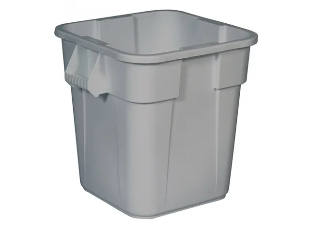 Rubbermaid Vierkante Brute container 106 Liter Grijs