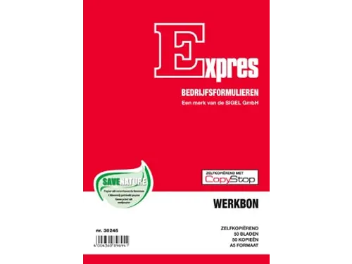 Expres werkbonblok A5 Nederlands dupli (50 x 2 vel)
