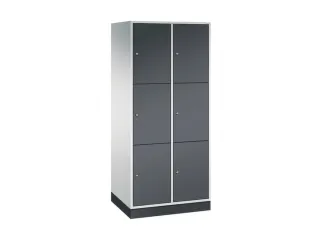 grootvolume-lockersysteem,RAL 7035/RAL 7021,HxBxD 1950x820x600mm - 2