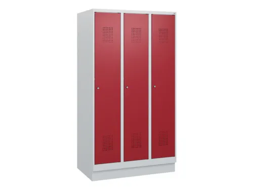 schoollocker,HxBxD 1630x900x500mm,3vak,vak B 300mm,cil.-slot,sokkel