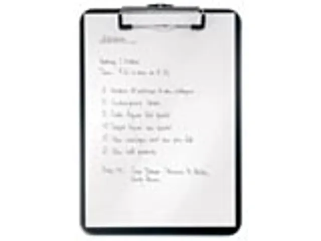 WOW klemplaat, ft A4, zwart