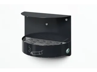 Wandasbak 1.5 liter HxBxD 230x300x150mm antracietgrijs Slot - 1