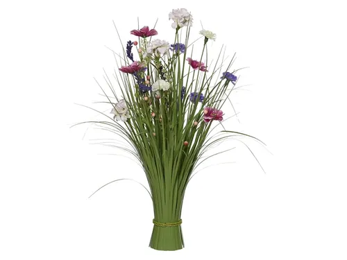 Kunstgras Everlands met bloemen assorti 70cm polyester