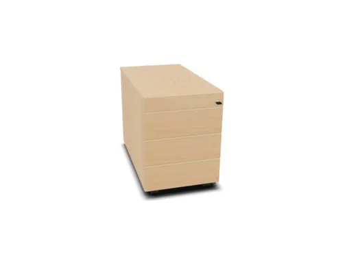 mobiel ladeblok,HxBxD 525x430x800mm,3lade(n),m. greeplijst,NE-esdoorn