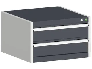 ladekast,HxBxD 400x650x525mm,2lade(n),m. lade voor normale belastingen - 1