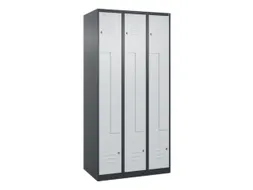 Z-garderobekast,HxBxD 1850x900x500mm,vak B 150/300mm,cil.-slot