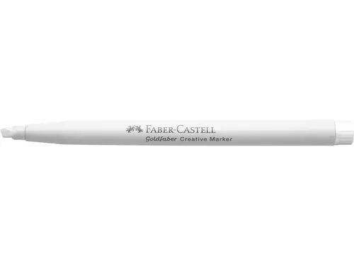 Marker creatief Faber-Castell Goldfaber beitelpunt C white as snow (kl