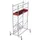 vouwsteiger,werk H 4,8m,steiger H 4m,platform BxD 2000x600mm,aluminium
