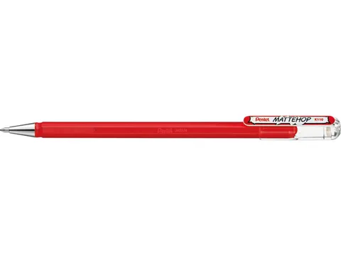 Gelschrijver Pentel K110 Mattehop medium rood