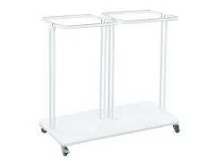 Afvalbak Combo 2x120 liter Wit Saekko Boy