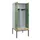 PBM-locker met bank,HxBxD 2120x800x815mm,2vak,vak B 400mm,draaigrendel