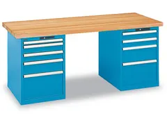 werkbank,HxBxD 850x2000x800mm,beukenblad,draagverm. 360kg,lak RAL5012