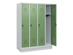 schoollocker,HxBxD 1630x1200x500mm,4vak,vak B 300mm,draaigrendel