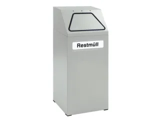 Afvalverzamelaar Vuurremmend 65 Liter 970X405X380Mm Binnenbak Grijs - 1