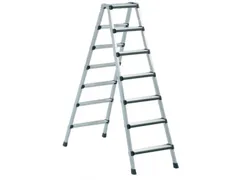 trapladder,NL,beide zijden,2x7treden,m. bekleding,balk L 1,92m
