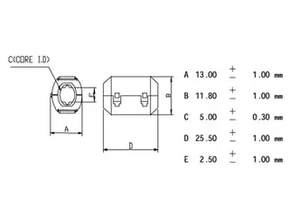 Filter Voor Voedingskabels Ø5.0mm - 3