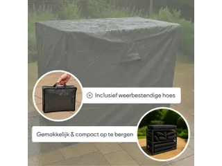 Loungeset aluminium Zwart/Antraciet 8-zits tuinset met bijzettafel - 7
