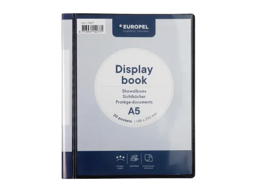 Showalbum Europel Frontview A5 20 tassen Zwart