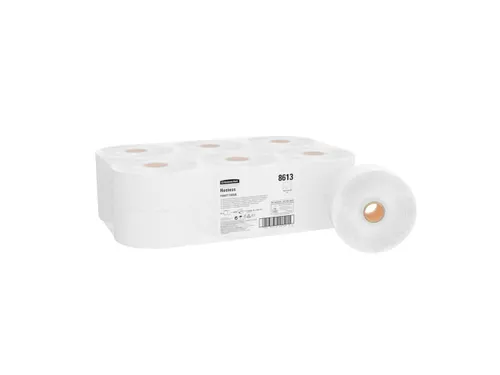 Hostess 8613 Toiletpapier Jumbo 1-laags Wit