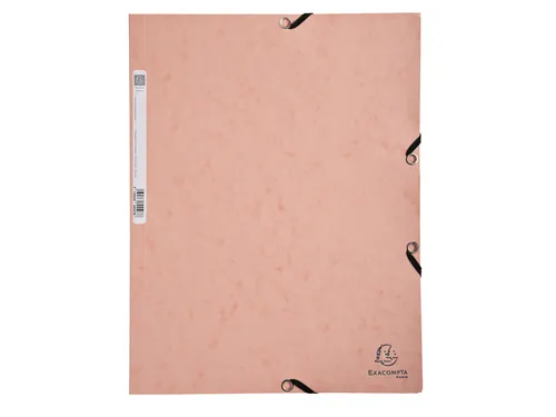 Elastomap Exacompta Aquarel A4 3 kleppen 400gr glanskarton roze