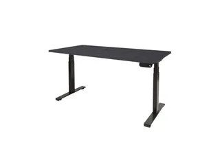 Dextro Plus Zit-sta Bureau Elektrisch 120x80 houtprint schaduw zwart - 1