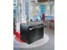armoire de rangement à plat,corps RAL7021,face avant RAL3003