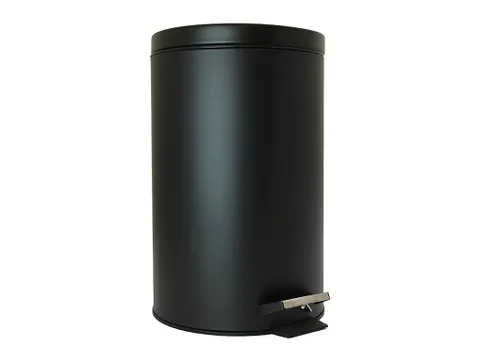 Pedaalemmer 14 Liter Metaal Zwart