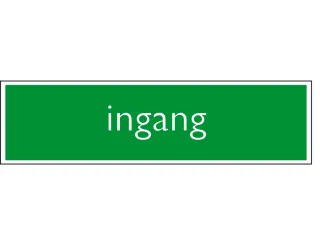 Infobord pictogram ingang 165x44mm - 2