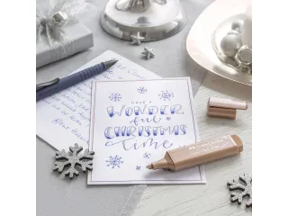Markeerstift Faber-Castell metallic etui 4 delig - 3