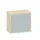 Schuifdeurkast 720x800x430mm Romp Esdoorn Decor Front Lichtgrijs