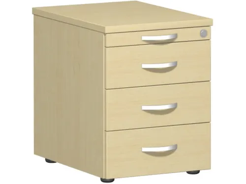 Mobiel Ladenblok Hxbxd 570x430x600mm Pennenlade 3laden Esdoorn