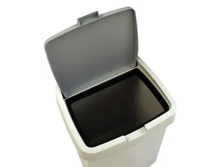 Afvalbak Delta Grijs Klepdeksel 10 Liter - 4