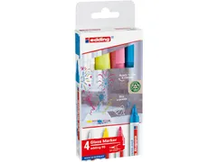 Viltstift edding 95 glasbord assorti incl wit