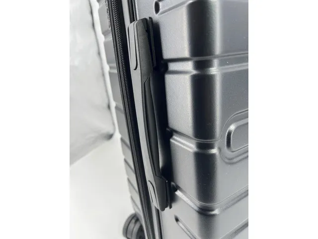 Reistrolleyset JSA 3-delig mat zwart gerecycled ABS