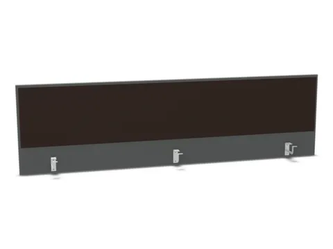 opzetpaneel bureau aanbouw achter MS-donkergrijs BN2036-bruin 2000mm