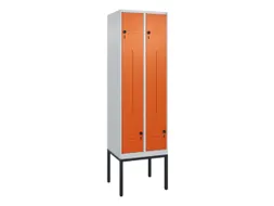 Z-garderobekast,HxBxD 2120x600x500mm,vak B 150/300mm,draaigrendel