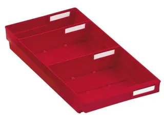 Stellingbak Extra Vlak Pp Hxbxd 65X240X400Mm Rood - 1