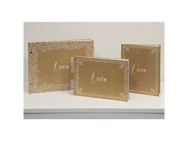 Album photos à vis 40 pages blanches - Format 37x29cm - KRAFT - Visue