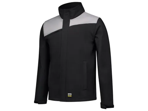 Tricorp Bicolor 402021 softshell, zwart/grijs, maat L, per stuk