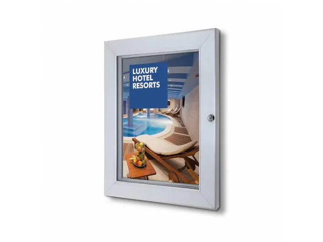 Vitrine porte-affiches verrouillable A3 Dos galvanisé