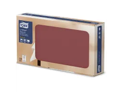 LinStyle Napperon 1-laags 80x40cm 1/8-vouw Bordeaux Doos 100 stuks
