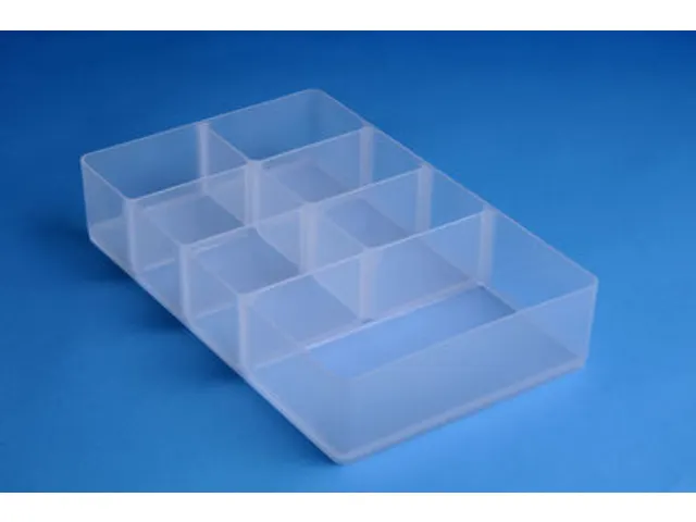 Vakkenverdeler Really Useful 9 liter 7 vakken 345x215x70mm transparant