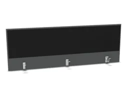 opzetpaneel bureau aanbouw achter MS-donkergrijs BN8033-zwart 1600mm
