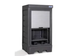 depot,v. aquatoxische/bijtende stoffen,HxBxD 2060x1140x1050mm,roldeur