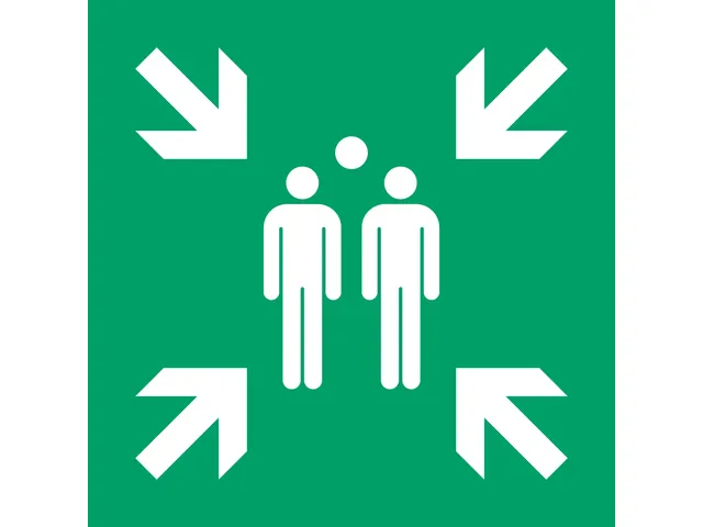 Pictogram 7510015 bordje Verzamelplaats 300x300mm