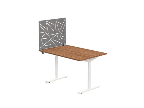 Akoestisch Bureaupaneel met patroon uitsnede 60x75cm Grijs