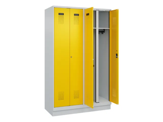 locker voor scheiding van kleding,HxBxD 1950x1200x500mm,4vak