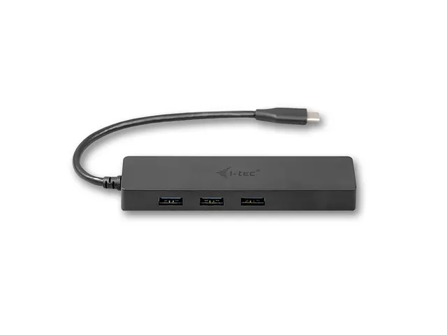i-tec USB-C Slim HUB 3-poorts + GLAN Adapter