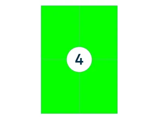 Etiket Rillprint 105x148mm fluorgroen 400 etiketten - 4