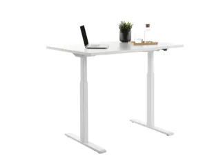 Elektrisch ihv bureau,HxBxD 700-1200x1200x800mm,blad wit,T-voet wit - 4